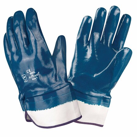 CORDOVA Supported, Brawler, NItrile, Smooth Gloves, M, 12PK 6961M